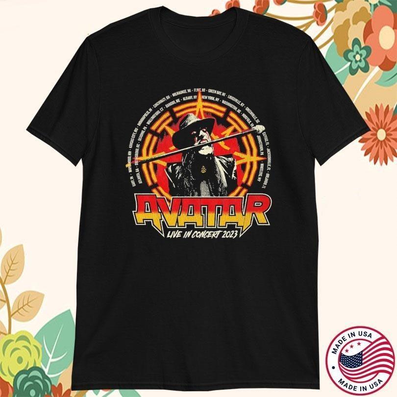 Avatar Live In Concert 2023 Band Tour Cotton Black S-5XL T Shirt UR424 Unisex T-Shirt XXXXL