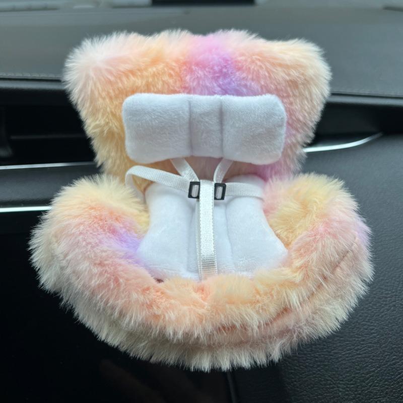 1 Stück Für Auto Puppe Sicherheitsitz für Labubu Cartoon Stuhl Modell für Autositz Auslass Deko für Labubu Puppe Auto Innenraum Styling