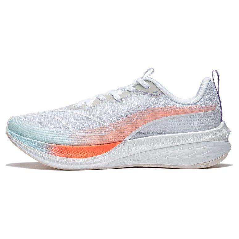 Li Ning Red Hare 6 Pro Vielseitig Abriebfest Atmungsaktiv Niedrig geschnitten Laufschuhe Damen Weiß ARMT014-4
