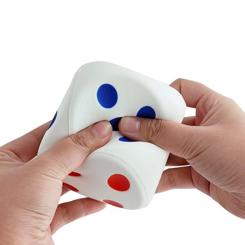 1Pcs Novelty 7Cmx7Cm 6 Sided Large Foam Colorful Dice S Game  For Reduce Squeeze Anxiety Stress Relieve Anxiety