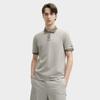 Fila Milano Series Casual Versatile Logo Short Sleeve Polo Shirt Men Tops Gray F11M525108F-GY