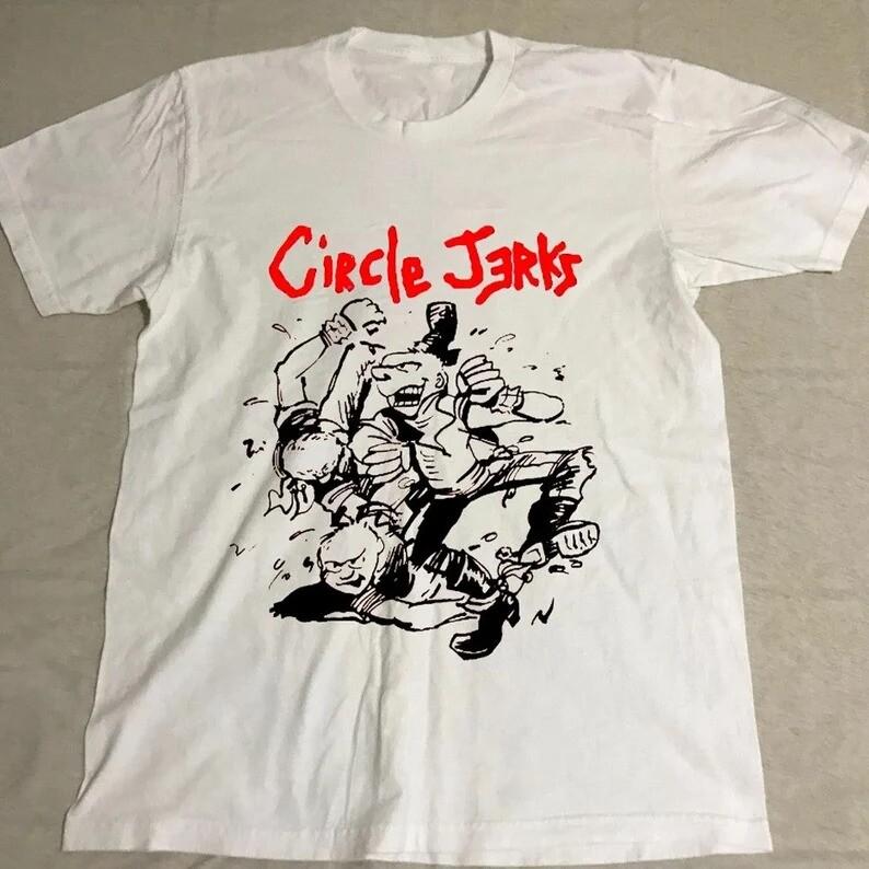Vintage Circle Jerks 80s Tour Concert TShirt All Size S5XL Unisex T-Shirt L