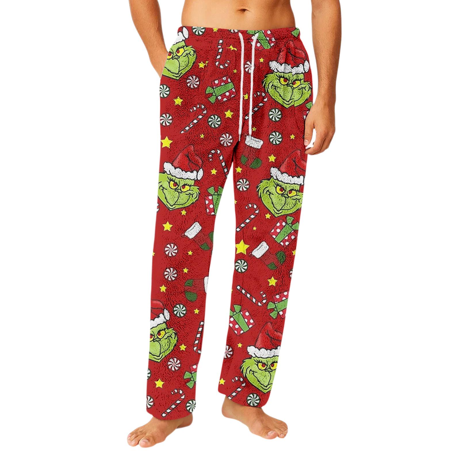 

Мужские фланелевые брюки с карманами на кулиске, домашняя одежда, штаны для сна XL винный