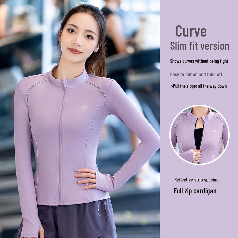 WEZHO Women's Long Sleeve Quick Dry Fitness Cardigan