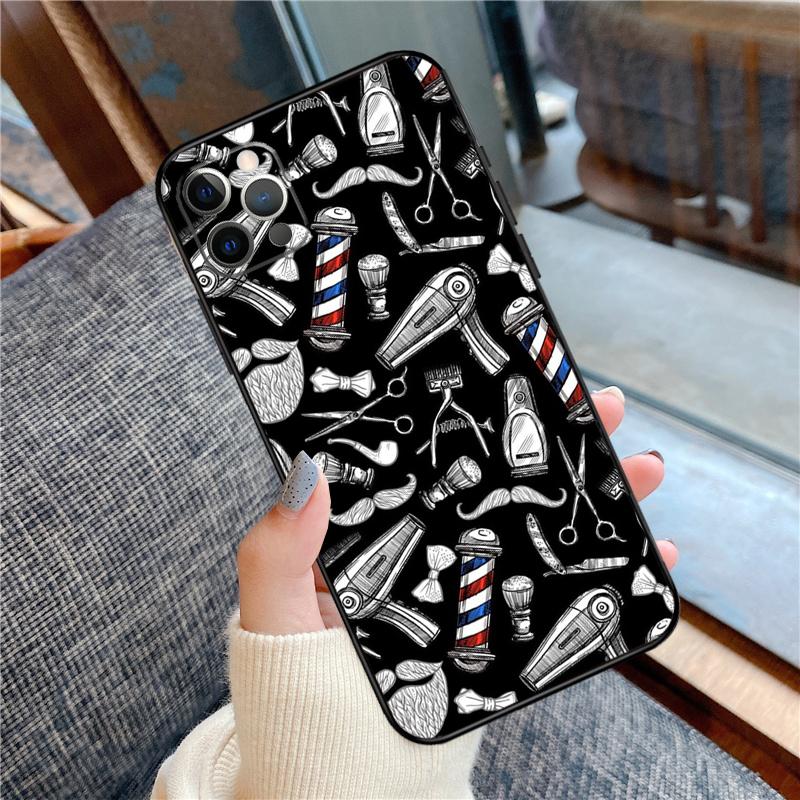 Barber Hair Stylist Phone Case For iPhone 16 15 14 12 11 13 Pro Max 12 13 mini XR 15 16 Plus 16e Cover Shell