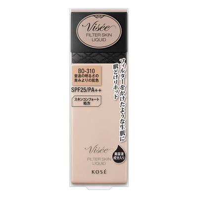Visee Riche Filter Skin Liquid Foundation Normal Skin Tone More Yellowish 30mL BO-310 Brightness,
