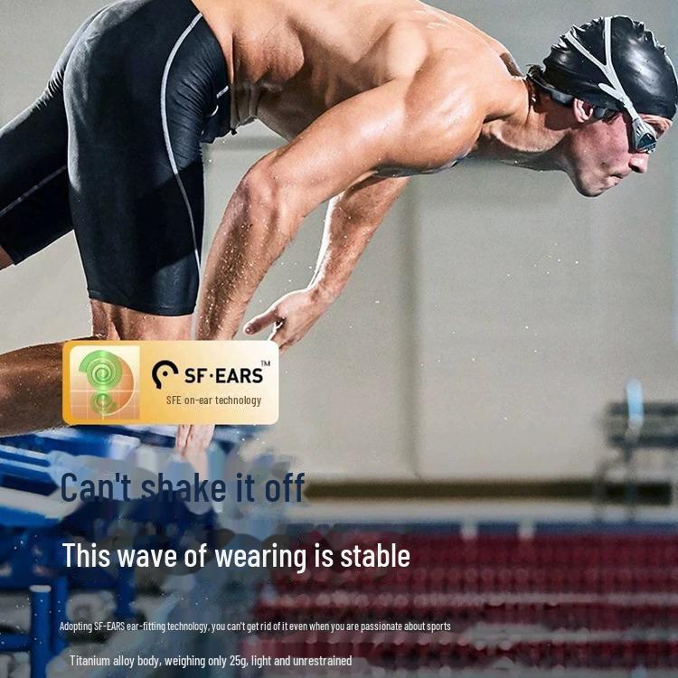 Sounder Sports Neck-Hanging Bone Conduction Bluetooth 5.3 Wireless Headset