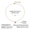 Minimalist Stainless Steel Metal Colorful Square Zircon Pendant Necklace Gold Plated Daily Waterproof Jewelry