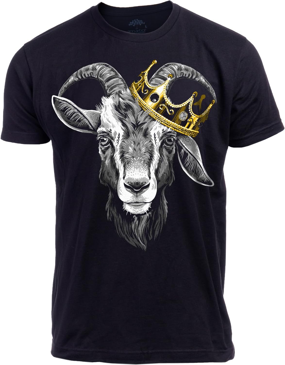 GOAT | Greatest of All Time Champion Tee Shirt Goat Fantasy Sports Champ Joke Humor T-Shirt for Men Women XXXL