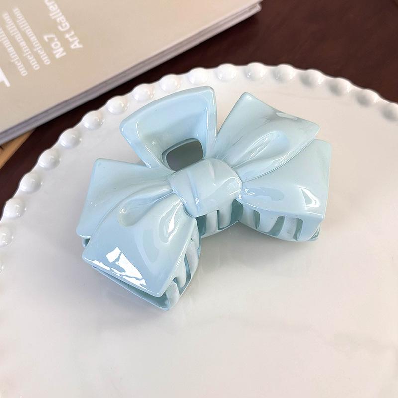 Akryl Barrette elegancka jednokolorowa spinka do włosów krab spinka do włosów Vintage proste akcesoria do włosów dla kobiet kucyk pazur klip kraby