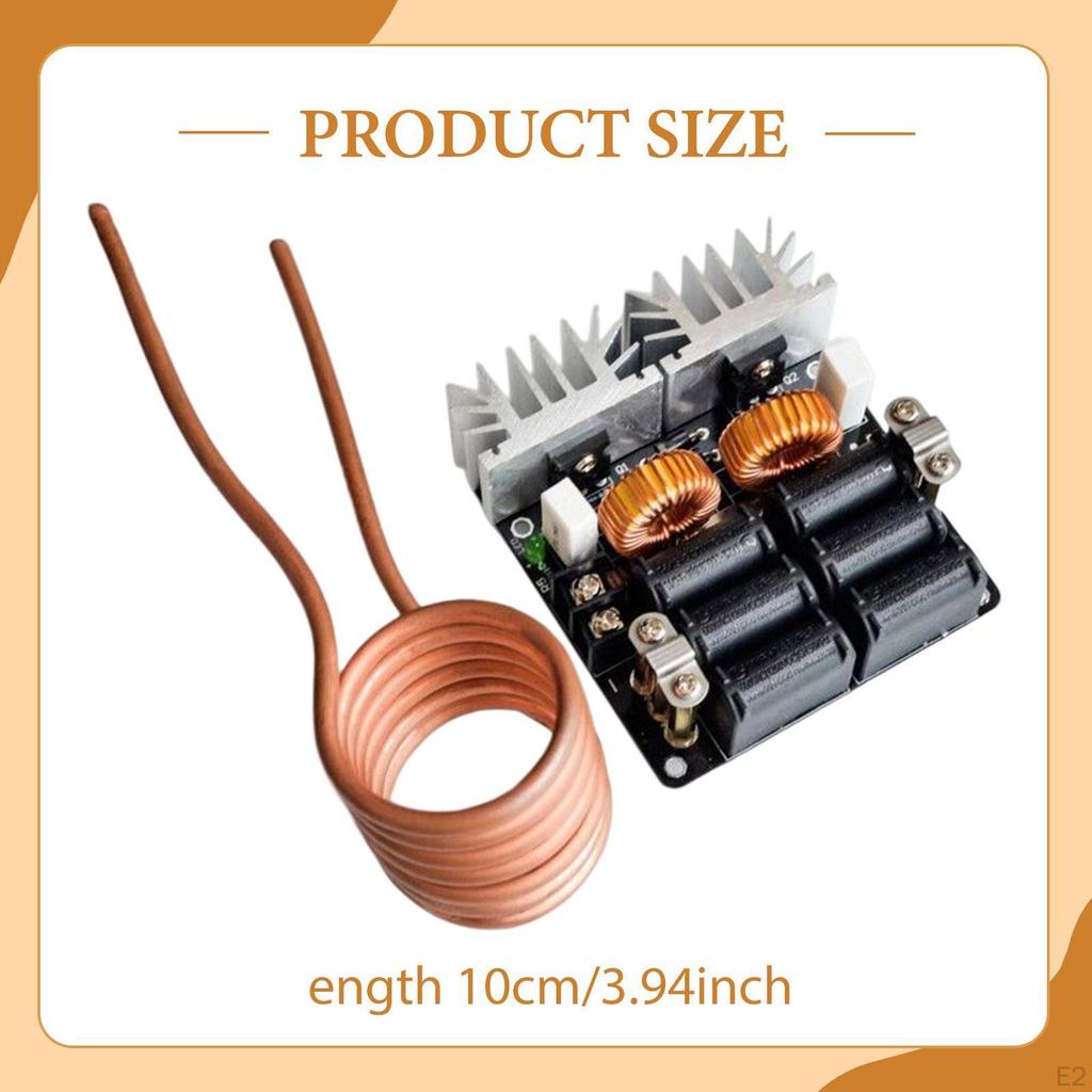 Induction Heating Machine Module Board 12- 48V Reliable Compact 20A Sturdy DIY Metal