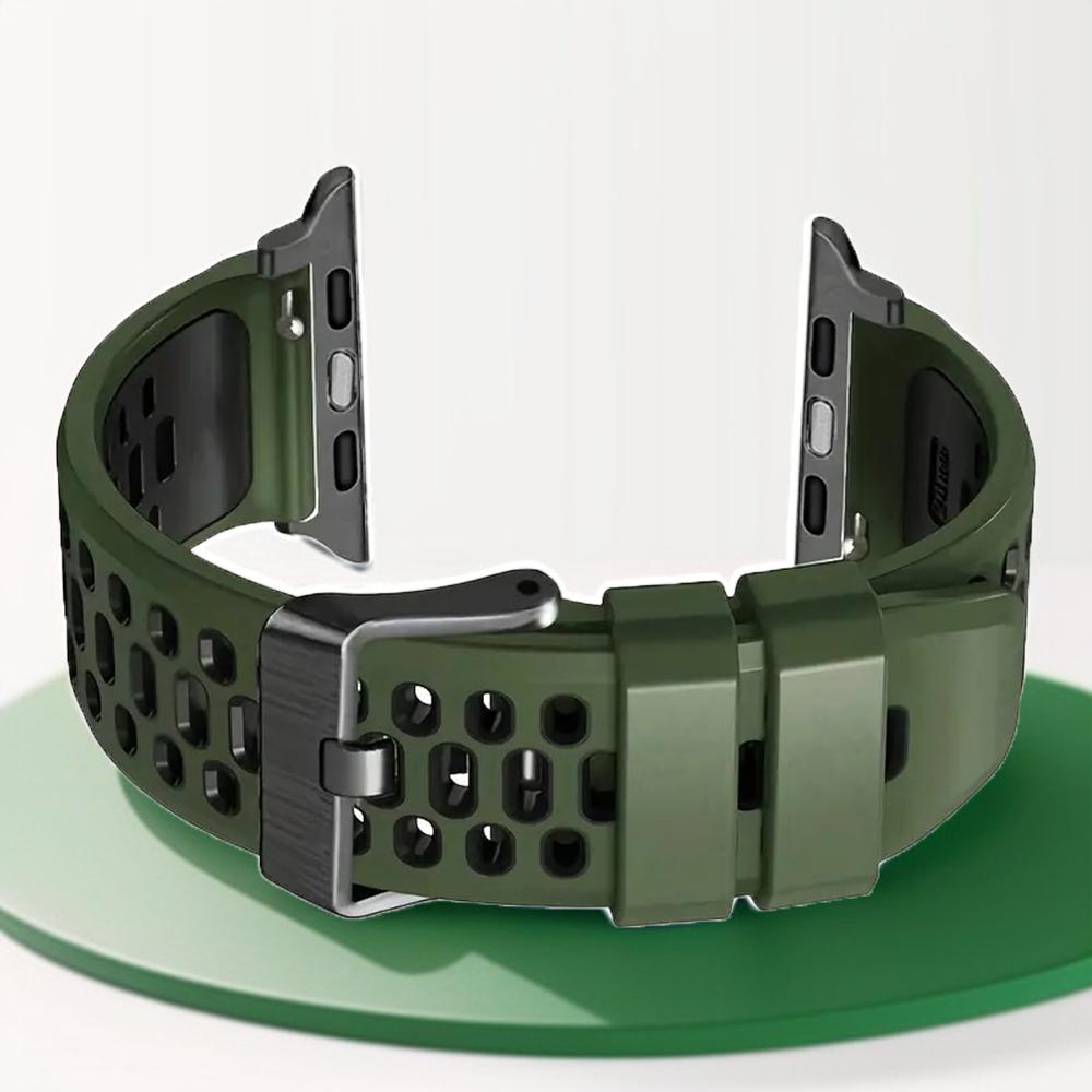 Silicone Watch Band Strap Compatible with Apple Watch Series 10 SE Ultra 2 Bracelet 49mm 46MM 45MM 44MM 42mm Wristband Accessory