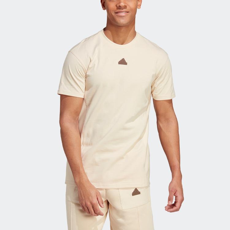 adidas City Escape Tee Sand Strata Men Streetwear IC9733