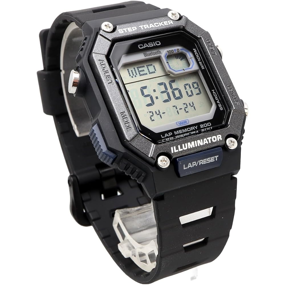 Casio WS-B1000-1AV Bluetooth Digital Watch Step Tracker Men's Black Mobile Link