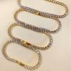 2025 Trendy Adjustable Claw Chain Bracelet with Shiny Zircon