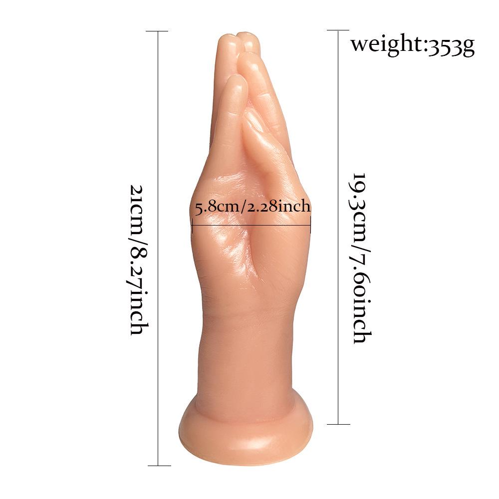 Rear Garden Simulation Fist Anal Plug & Suction Cup Stimulator Toy