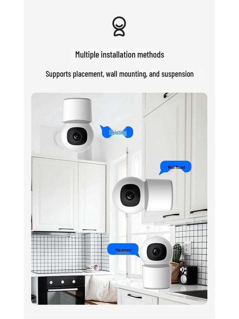 TUYA Smart WiFi Camera: Mobile Remote Monitoring, HD Night Vision, Voice Intercom