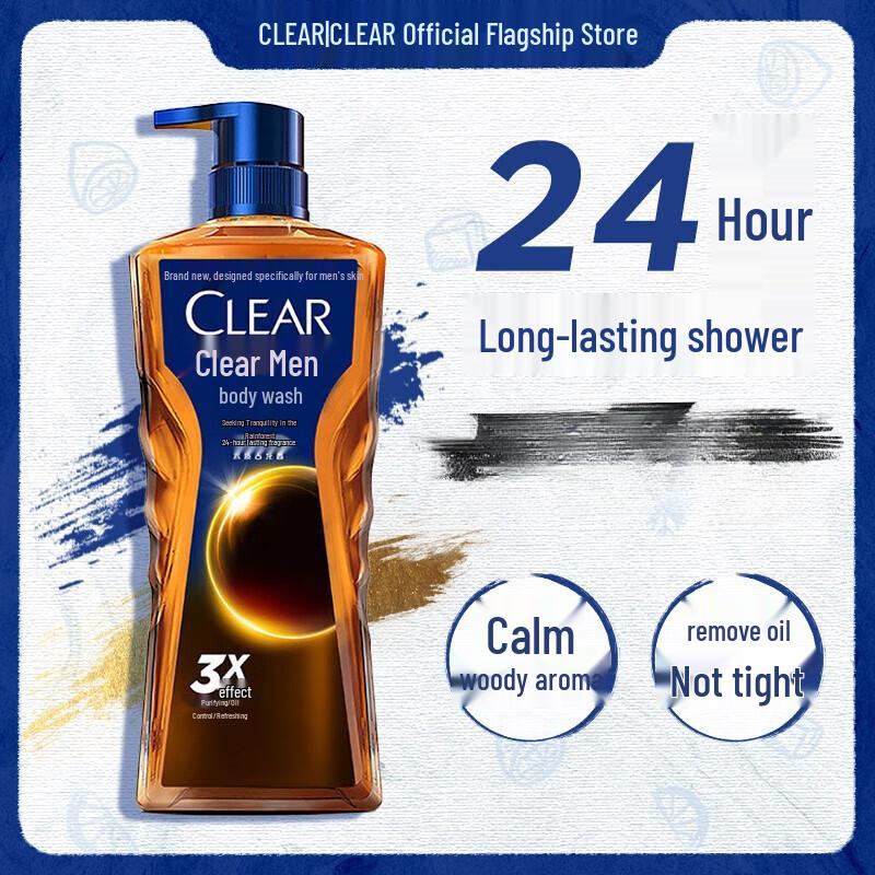 

CLEAR Men s Rainforest Mystery Woody Cologne Shower Gel