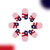 24 Pcs Independence Day False Nail Short Press On Nail French Tip Acrylic Nail 4th of July Full Cover Stick on Nail