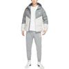 Nike Down Jackets Men's Gray Hooded Moderate Quilted Down Jacket DV1132-084