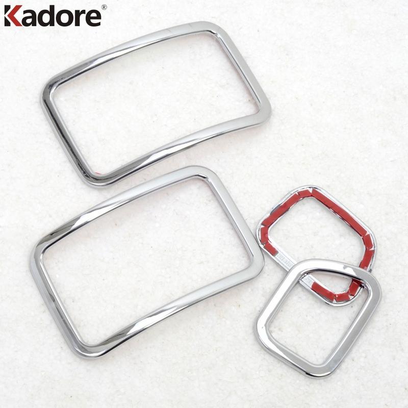 For Mitsubishi Pajero Montero Sport 2009-2014 Chrome Car Front Side Air Condition Vent Outlet Cover Trim Interior Accessories