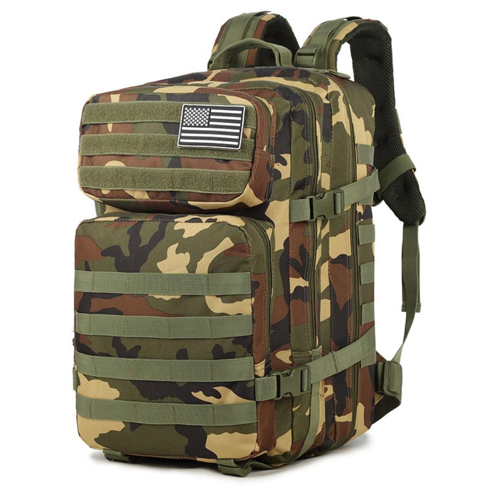 Large Capacity Backpack Mountaineering Sports Backpack Camouflage Backpack Camping Hiking Outdoor Mountaineering Bag