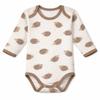 Bodysuit for Premature Baby 50 Long Sleeve Polish Manufacturer Cotton 100% Hedgehogs Beige
