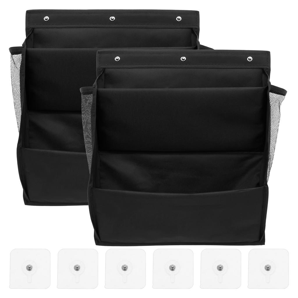 2 Stück Wohnmobil Schuhaufbewahrung mit Klebeband Wandmontage Schuhorganizer mit großer tiefer Tasche für Camper Schmaler Platz Schrank