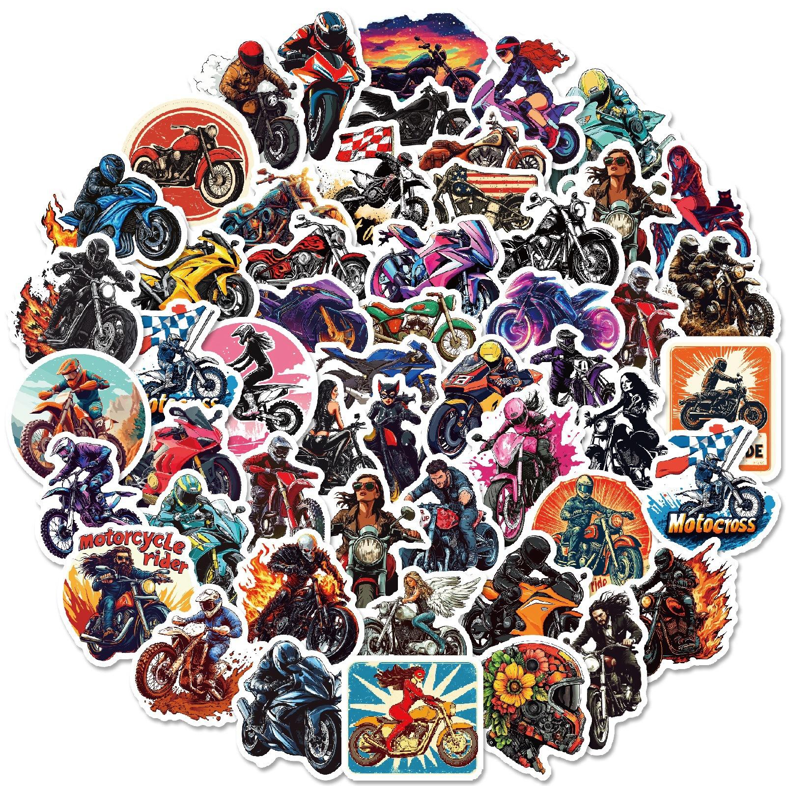 

50 Новых Персонализированных Мотоциклетных Мотоциклетных Граффити Наклеек Спорт на Открытом Воздухе DIY Наклейки для Скейтборда Чемодана