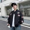 Spring & Autumn Korean Kids' Set: Trendy Boys' Street Style Jacket & Baseball Uniform for Middle and Big Children.