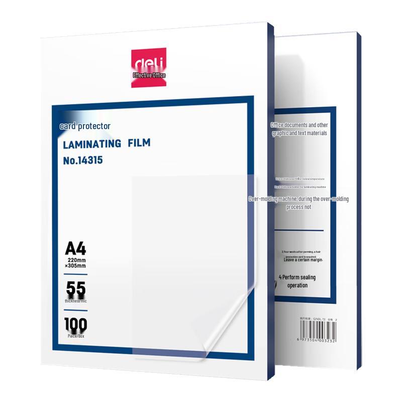 Deli 14315 A4 Laminating Pouches