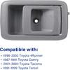 Pair Of Ide Interior Door Handles For Toyota Tacoma 2001 2002 2003 2004, 4Runner 1996-2002, Camry 1987-1991,Gray