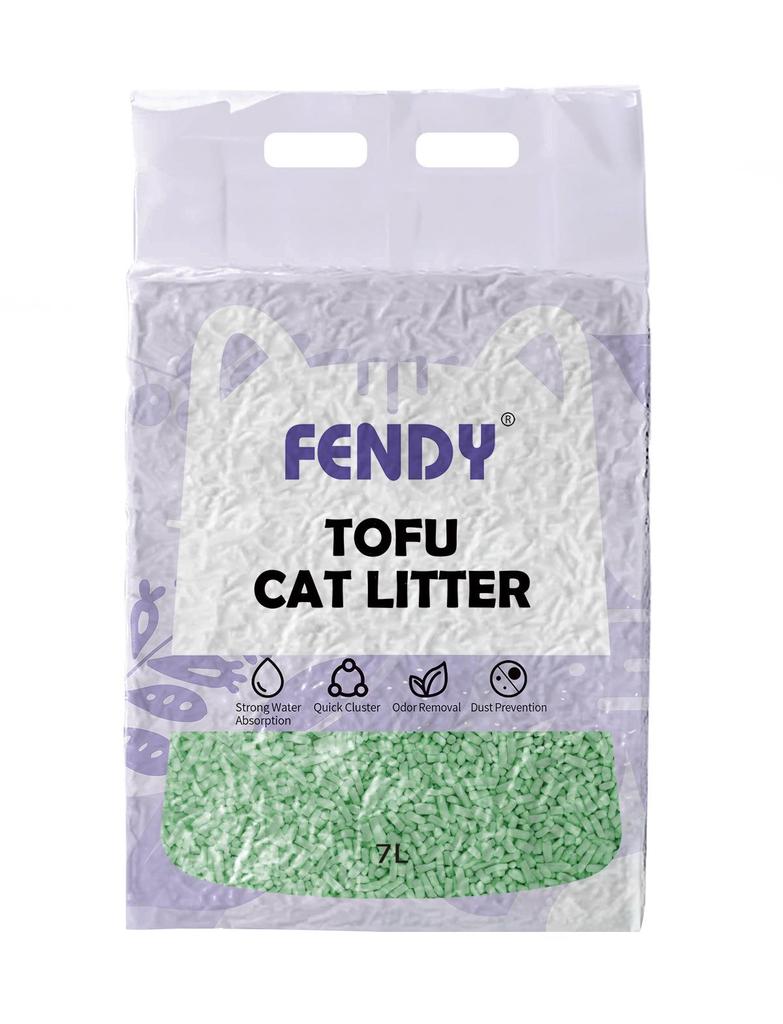 Tofu Plant-Based Cat Litter - Odor Control, Low Dust, Clumping, Milk Scent