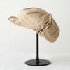 Asymmetric Retro Octagonal Hat Big Head Circumference Women Artist Hat Simple Cloud Beret Cap  Men