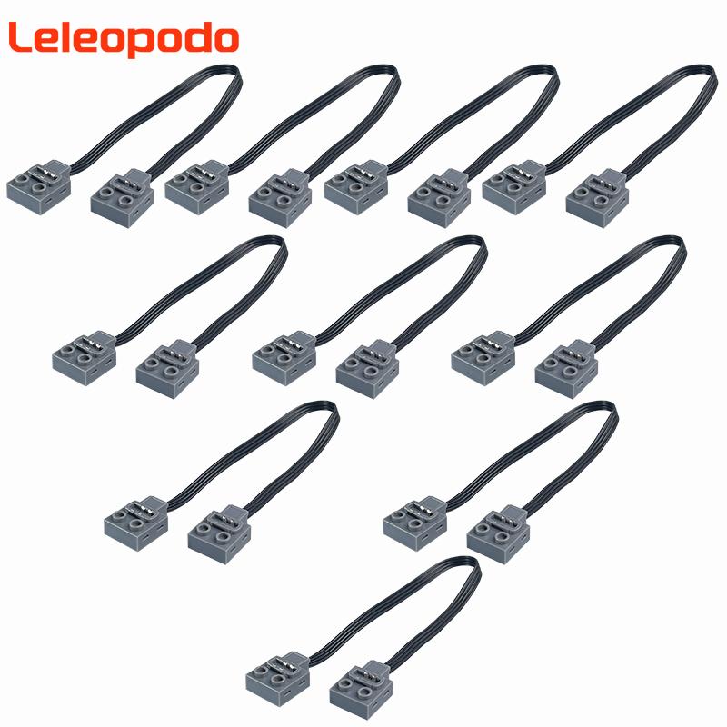 New 50Cm 1/2/5/10Pcs Moc Extension Wire Repair Replacment Cord Line Compatible Brand Building Block Servo Motor Battery Box 8871