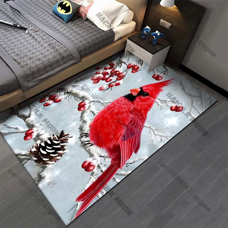 

Red bird flowerscarpet Yoga living room room decor children s crawling mat doormat area rug games floor mat 40x60cm