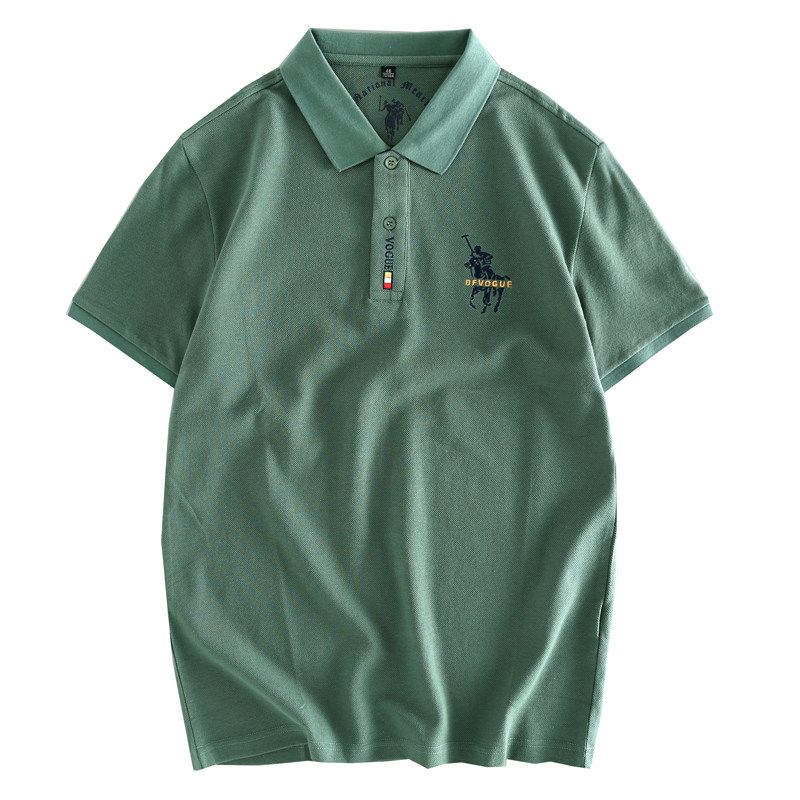 Odm Company Goods! Exported to Japan, Foreign Trade Surplus Polo Shirts, Casual Collared Shirts with Embroidery, Large Size Short-Sleeve T-Shirts