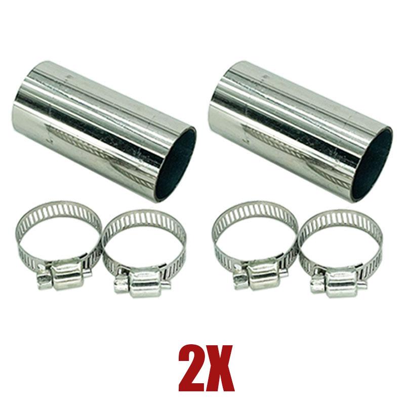 1/2/4/6X 24mm 50mm Length Air Diesel Parking Heater Exhaust Pipe Connector Adapter Vent Hose With Clamps For Webasto Eberspacher