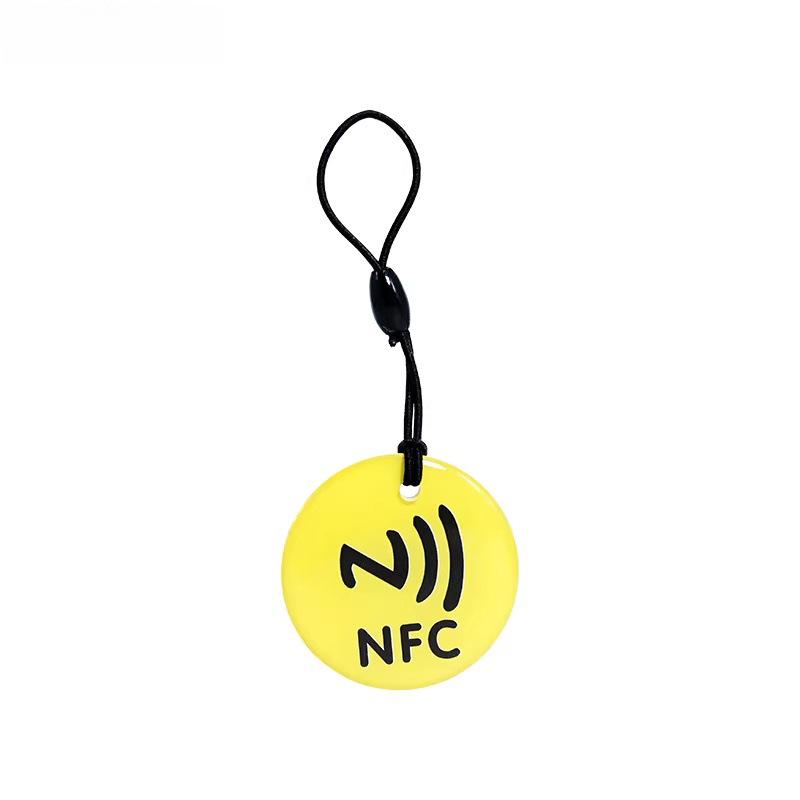 NFC Epoxy Card with NTAG215 Chip - 504 Bytes Round Tap-to-Connect Card