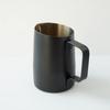 FUN COFFEE Milk Pitcher, Latte Art Milk Frothing PitcherJug, Espresso Coffee, 15 oz (450ml), Black (co-0008)