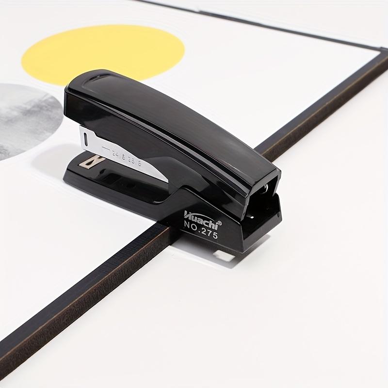 1pc Stapler, Model No. 275 - Sleek Black & Red, Labor-saving, Portable Design, Compatible With Standard Staples