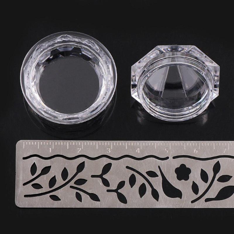 10 Teile/satz Kunststoff Transparent Diamant Creme Box Tragbare Reise Creme Flasche Frauen Schmuck Lagerung DIY Kristall Perlen Boxen