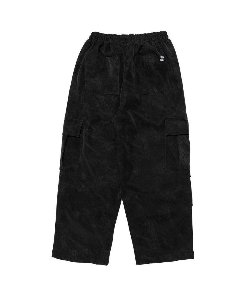 CARGOBROS Hyde Nubuck Wide Cargo Pants (Black)