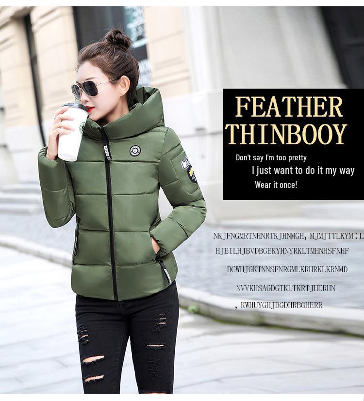 2024 Damen Schlankmachende Kurze Baumwolljacke - Verdickt, Vielseitiger Wintermantel