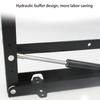1 Paar klappbar für Sitzhalterung Scharnier Versteckt Schuhwechsel Hocker Halterung Hydraulische Dämpfung für Bank Klapphalterung