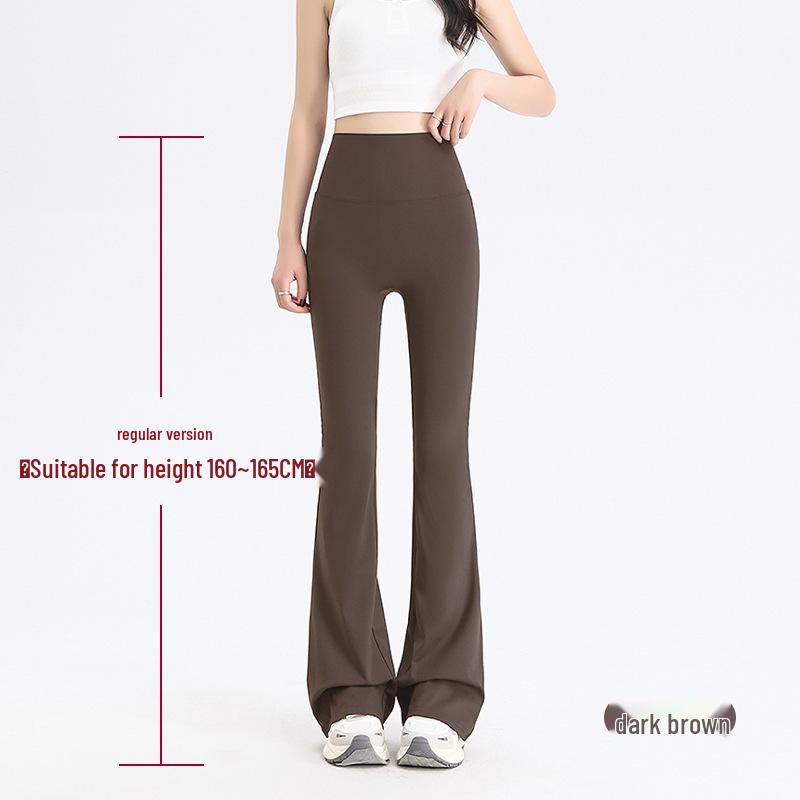 

Petite Women s High-Waisted Shark Pattern Micro-Flared Summer Yoga Pants - Slimming Design L [52.5-60kg]