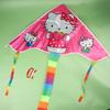 Cute Cartoon Colorful Triangle Kite Flying Toys Kite For Children Kids With 30M Kite String Outdoor Fun Sports Kites Toys