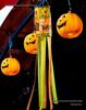 Halloween Outdoor Hanging Decorations: Pumpkin & Ghost Wind Sock Flags