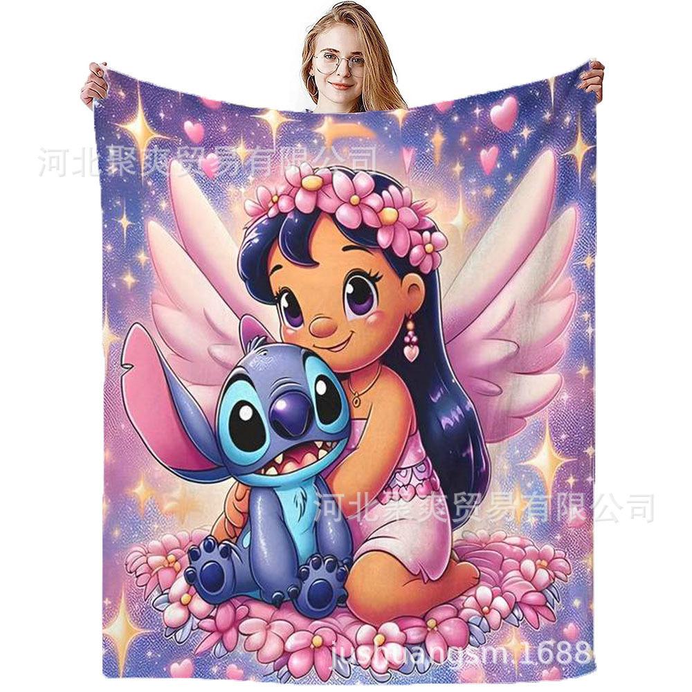 Stitch Flannel Blanket Star Baby Blanket Air Conditioning Blanket Nap Blanket Flannel Blanket Cross Border