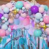 141pcs Macaroon Color Balloon Set Unicorn Aluminum Film Balloons Golden Stars Birthday Wedding Anniversary Party Decorations